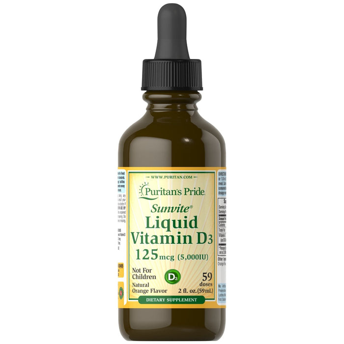 Nature's Truth Vitamin D3, 125 Mcg, Liquid 2 Fl Oz by Pasteur Pharmacy