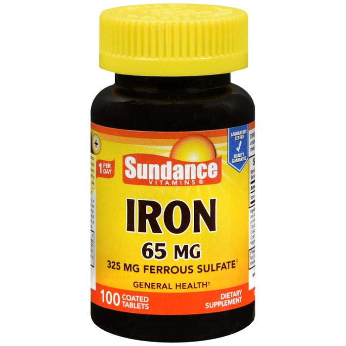 Sundance Vitamins Iron 65 Mg 100 Coated Tablets by Pasteur Pharmacy