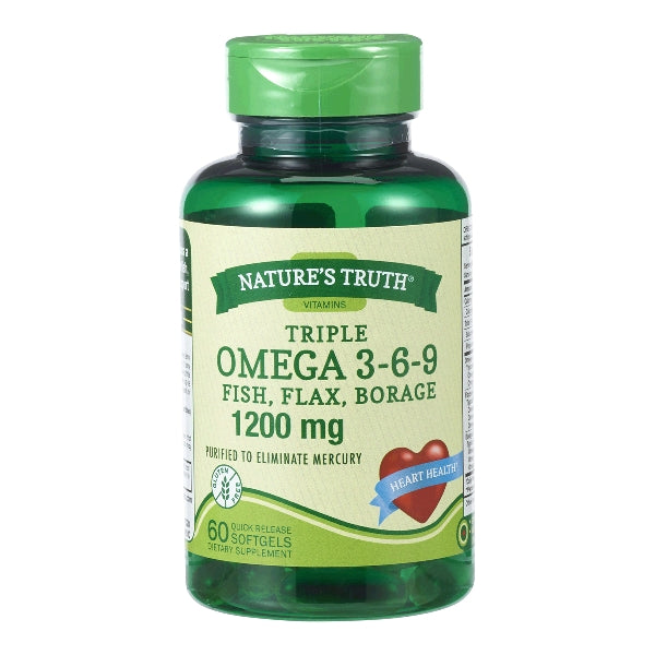 Nature's Truth Triple Omega 3-6-9 Fish, Flax, Borage 3,600 Mg by Pasteur Pharmacy