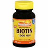 Sundance Vitamins 1000 Mcg  High Potency Biotin 60 Tablets