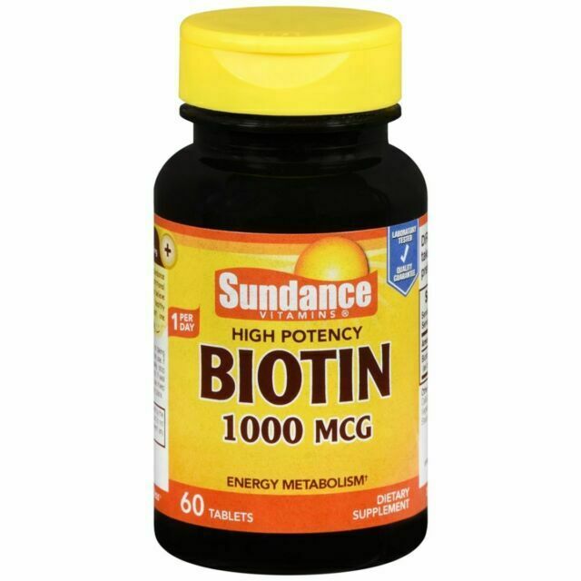 Sundance Vitamins 1000 Mcg High Potency Biotin 60 Tablets by Pasteur Pharmacy