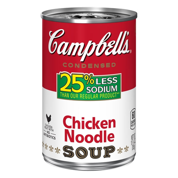 Campbell's Condensed Chicken Noodle Soup 25% Less Sodium, 10.75 Ounce by Pasteur Pharmacy