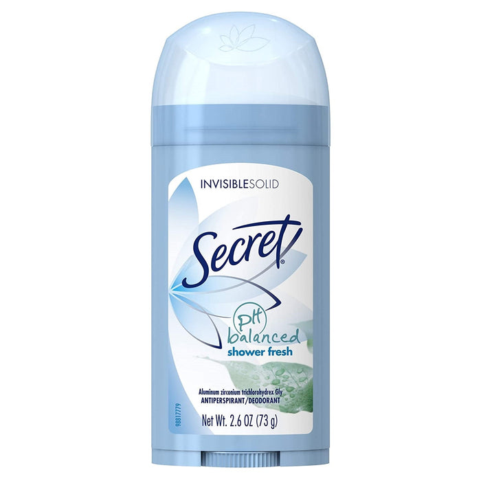 Secret Shower Fresh Invisible Solid Antiperspirant & Deodorant - 2.6oz by Pasteur Pharmacy