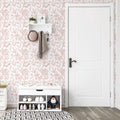 Timeet Pink Floral Peel and Stick Wallpaper Vinyl 17in x 78.7in Modern by Deal US