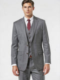 Lauren Ralph Lauren Men Wool Lined Two-Button Blazer, Grey Size 60 Long by Vanessa Jane