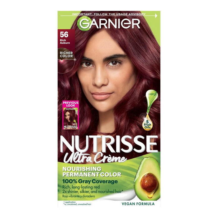 Nutrisse Garnier Nourishing Hair Color Creme, 56 Medium Reddish Brown (Sangria), 1 Kit by Pasteur Pharmacy