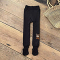 Fleece-Lined Ribbed Footed Leggings – Thermal Winter Toddler & Baby Pants by ozznekshoes
