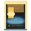 Southworth Parchment Specialty Paper, 24 lb Bond Weight, 8.5 x 11, Gold, 100/Pack