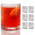 Jupiter Hobnail Vintage Drinking Glasses Set of 6 11.75oz Clear by Deal US