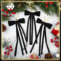 Simgoing Black Velvet Bows Christmas Ornaments 12 Pcs 10x4.5 Inch Rustic by Deal US
