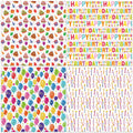LCY WEDSHI Birthday Wrapping Paper 12pcs 20x29in Multicolor Birthday Theme by Deal US
