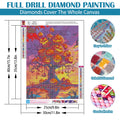 LKHMVCA Halloween Pumpkin Tree Diamond Painting Kit 11.8x15.7 Inch by Deal US