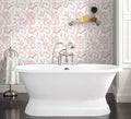 Timeet Pink Floral Peel and Stick Wallpaper Vinyl 17in x 78.7in Modern by Deal US