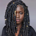 XCZYN Gold Hair Braids Dreadlock Non-Piercing Ear Clip Beard Cuffs Clip Hair Accessories Styling Fashion Jewelry Gift Toos for Women Men Passion Twist Goddess Locs Crochet Hair Rings (40Pcs, Gold)