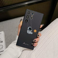 Astronaut Case for Samsung Galaxy S25 Ultra, Cute Cartoon Space Moon Rocke