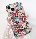 iPhone 14/13 6.1" Flower Case for Women - Soft Matte TPU Cover with Elegant