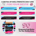 SOLMAYCO Affirmation Jar with Inspirational Notes Birthday Gift for Women Badass by Deal US