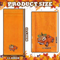 Fanfanwin 3 Pcs Thanksgiving Hand Towels Orange Pumpkin 13.8x29.5 Inch Cotton by Deal US
