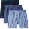 Lacoste Men's 3 Pack Supima Cotton Knit Boxer by I-Max Fashions