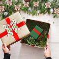 Hiagkmet 12 pcs Red Green Christmas Bows Ornaments 6 Inch Holiday Decor by Deal US