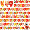 Preboun 100Pcs Fall Thanksgiving Dog Bandanas Pumpkin Maple Leaves Yellow Orange by Deal US
