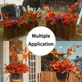 PARTY JOY 15 Bunches Artificial Fall Orchid Flowers 10x5x5in Autumn Decor by Deal US
