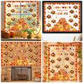 Containlol Fall Thanksgiving Bulletin Board Set Colorful Small 12.6x10.2in by Deal US