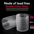 Jupiter Hobnail Vintage Drinking Glasses Set of 6 11.75oz Clear by Deal US