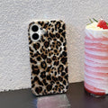 Sparkle Translucent Clear Vintage Leopard Print Soft Silicone Case for iPhone 16 6.1" Cheetah by Merch Section