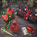 GIOLNIAY Gnome Christmas Wrapping Paper Navy Blue 4 Jumbo Sheets 28x40 by Deal US