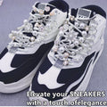 Junk Socks Charms Kit, Shoe Charms for Sneakers Girls,Silver Brooches and Pins f