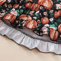 Kislio Toddler Girls Pumpkin Ghost Shirt Ruffle Pants Set 3PCS orange 12-18M by Deal US