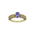 1.45ct Tanzanite Diamond Eng Only 14KT Yellow Gold by Bids.com