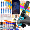 Wireless Tattoo Pen Kit – 6 Color Ink, Cartridges & Power Supply by DailySale