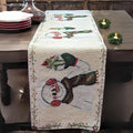 DaDa Bedding Magical Snowman Holiday Woven Tapestry Dining Table Runner (9733) by DaDalogy Bedding Collection