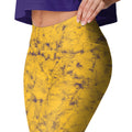 FOCO Los Angeles Lakers NBA Womens Team Color Cloud Leggings Yellow and Purple M by Deal US