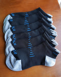 ASLU Athletic Compression Cushioned Ankle Socks Black 6 Pairs Size 6-9 by Deal US