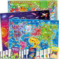 QUOKKA 3X Learning Board Games Set Educational Trivia Cards Kids Ages 6-8 by Deal US