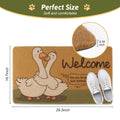FEXIA Goose Pattern Indoor Outdoor Welcome Mat Rug 29x17 Polyester by Deal US