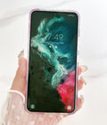 for Galaxy S22 5G Case 6.1",Cute Crystal Clear Floral Shell Pattern Design for G