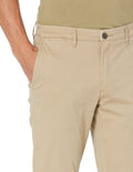 Amazon Essentials Men's Skinny-Fit Washed Stretch Chino Pant Light Khaki 29x34 by Deal US