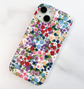 iPhone 14/13 6.1" Flower Case for Women - Soft Matte TPU Cover with Elegant