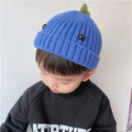Dinosaur Spike Toddler Beanie | Hand-Knitted Cotton & Wool Winter Hat by ozznekshoes