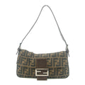 Fendi Brown Baguette Zucca Canvas Shoulder Bag #9217 by Bolt Boutique