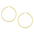 10k Yellow Gold Polished Hoop Earrings (45 mm) by Bids.com