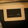 Fendi Zucchino Canvas Beige Shoulder Bag #9235 by Bolt Boutique