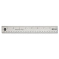 Westcott Stainless Steel Office Ruler With Non Slip Cork Base, Standard/Metric, 18" Long