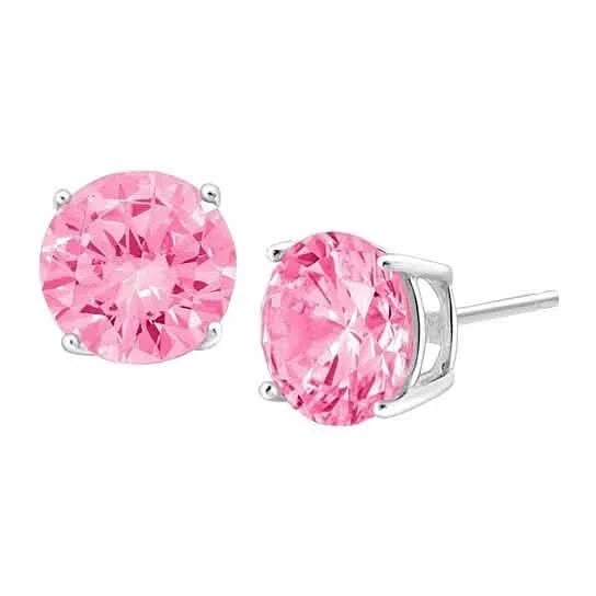 925 2.00 Cttw Genuine Pink Sapphire Gemstone Studs by DailySale