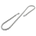 925 Sterling Silver 1.5mm Diamond Cut Rope Chain by DailySale