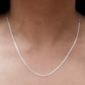 925 Sterling Silver 2mm Marina Link Chain Necklace by DailySale